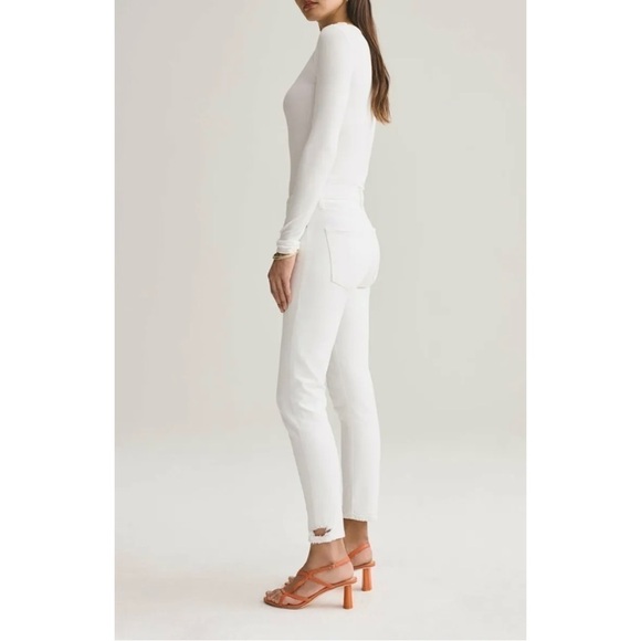 NWOT AGOLDE Toni Mid Rise Straight Jeans - Picture 2 of 15